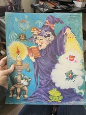 Vintage American Greetings HALLOWEEN Witch SPELLS DIE Cut Punch outs CL