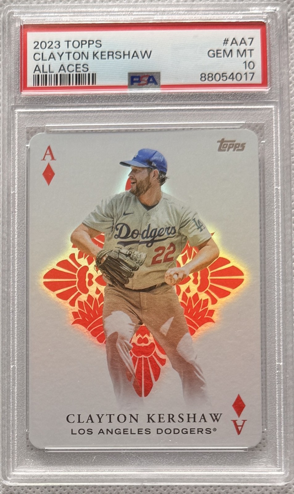 Clayton Kershaw 2023 Topps #AA-7 SP All Aces PSA 10 Dodgers HOT CARD 🔥