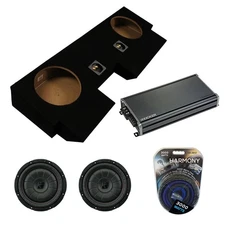 Kicker 43CVT102 Sub + CXA1800.1 Amp + ASC Dual 10" Subwoofer Box Combo