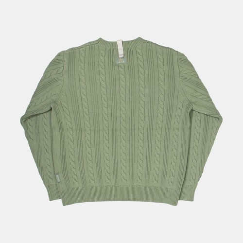 Abc. Cable Knit Jumper / Size XS / Mens / Green / Cotton - Picture 2 of 8