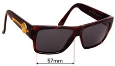 SFx Replacement Sunglass Lenses fits Versace MOD 372 - 57mm Wide