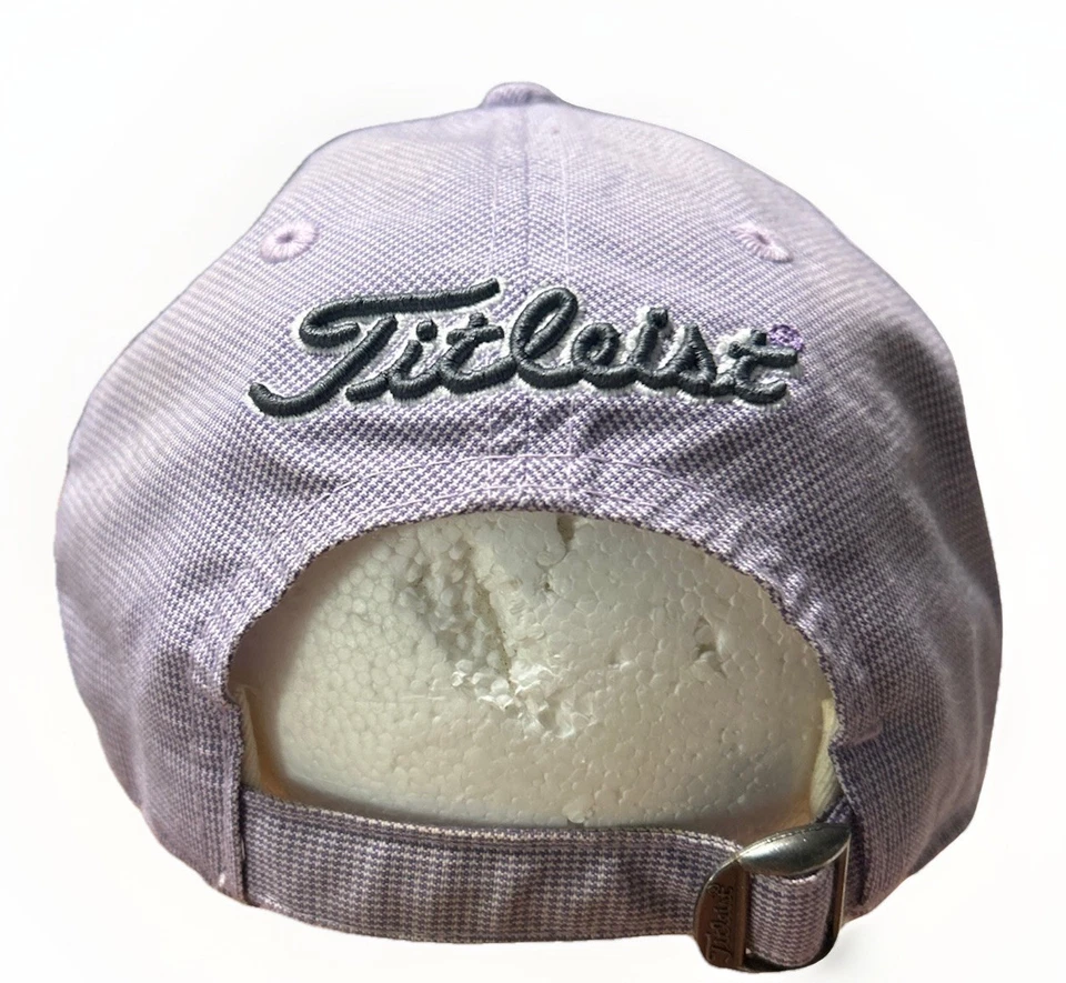 Titleist Golf Hat Cap Lavender Purple Gray Script Adjustable Strapback Unisex - Image 3 of 4