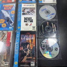 Sega CD Lot of 13 Games Complete & 3 Disc Only Jurassic Park Tom Cat Ground Zero