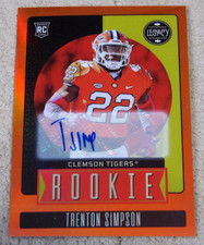 2023 Panini Legacy Rookies #184 Trenton Simpson RC Penmanship Orange Auto /149