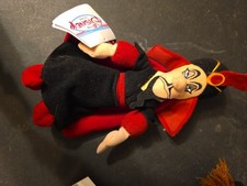Disney Store Jafar Villain Aladdin Bean Bag Plush With Disney Store Tags