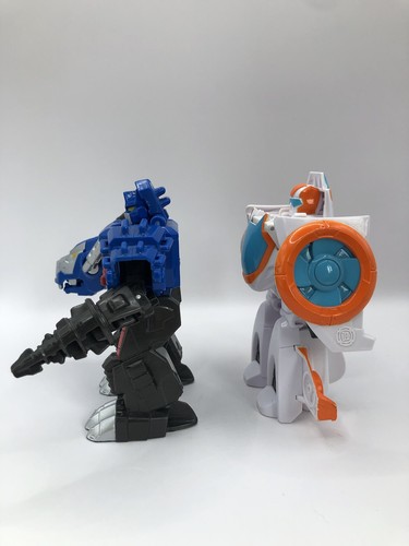 TOMY Transformers Rescue Bots Blade & Dinobot Optimus Prime TRex Figures Hasbro - Picture 4 of 13