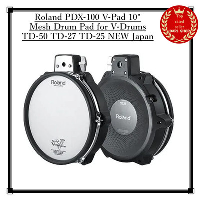 Roland PDX-100 V-Pad 10'' Mesh Drum Pad für V-Drums TD-50 TD-27 TD-25 NEU Japan