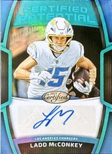 2025 Panini Certified Potential Signatures Teal /75 Ladd McConkey Chargers AUTO