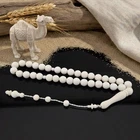 Handmade Camel bone 33 beads Tasbih, Islamic Prayer Beads Misbaha 302163