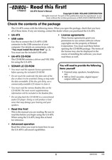 Roland EDIROL UA-4FX — 2 in 1 Owners Manual Guide Guide — 88 Pages — USA Made