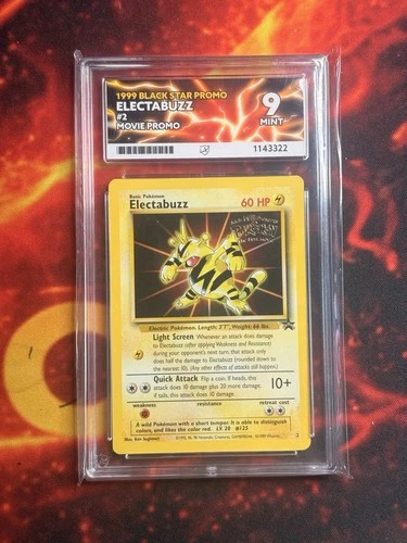 Electabuzz Movie Promo Card 02/53 WOTC Regular Promo ace 9
