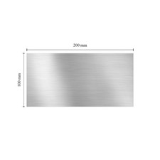 Custom Engraved Stainless Steel Plate Laser Marked Personalised Sign 200mmx100mm