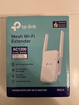 TP-Link RE315 AC1200 Mesh Wi-Fi Range Extender Dual Band Wireless Signal Booster