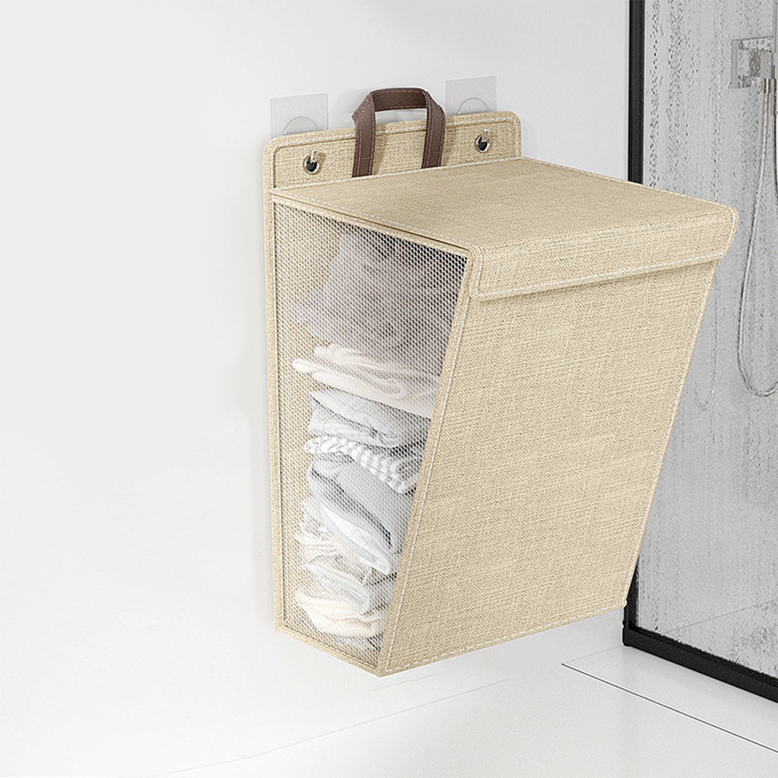 Large Capacity Wall Hanging Laundry Basket For Neatly Organized Room Trending