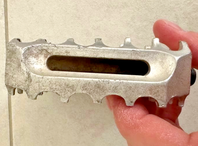 Brooklyn Machine Works Shin Burger Pedals Silver Aluminum Vintage