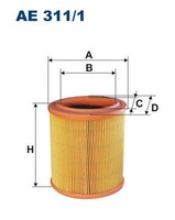 Filtron Luftfilter AE 311/1 Filtereinsatz FüR Peugeot CitroËN S0 106 Xsara S1 2