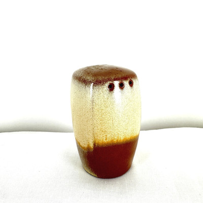 Frankoma Pottery Salt Shaker Plainsman Desert Gold 5H w New Cork