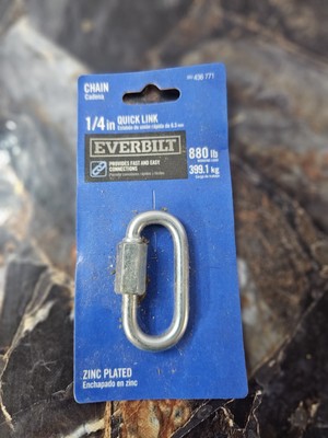 Everbilt 1/4 in. Zinc-Plated Quick Link - Heavy Duty and Versatile