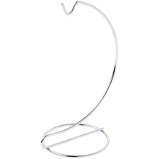 Plymor Simple Silver Ornament Stand, 6" H x 2.625" W x 2.625" D