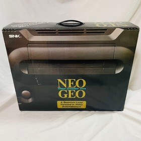 SNK NEO GEO AES Console System w/ Box Controller Cables Manual Tested JP