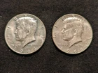 Kennedy Half Dollar 40 % Silver  1966 Lightly Circulated - Spotting - Lot Of 2