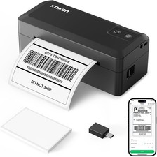 Bluetooth 4x6 Thermal Printer KNAON Shipping Label Maker Portable Black Printer