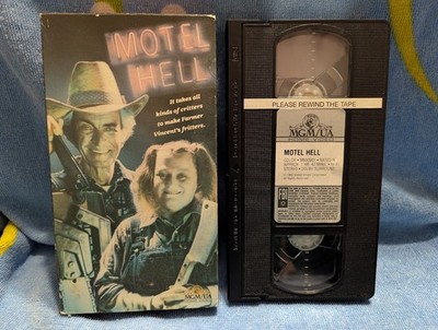 Motel Hell 1980 VHS Tape 1990 MGM Horror Slasher Rory Calhoun Wolfman Jack Film