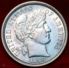 1896-P Barber Dime — photo from another recent sale