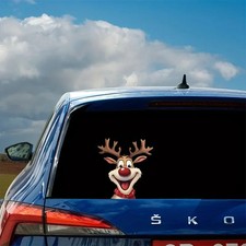 Rentier Autoaufkleber Weihnachten Dekoration Tier Motiv Wasserdicht Vinyl