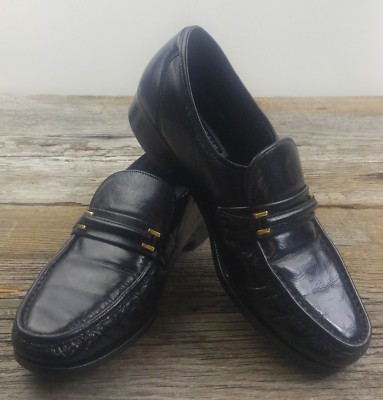 Florsheim Comfortech Black Leather Loafers Size 11 Milano Moc Toe Bit Loafer Men main image 2
