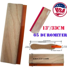 USA! 13" Silk Screen Printing Squeegee Scraper 33cm Scratch Board Waterbase