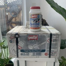 Puly Caff Plus Espresso Coffee Machine Detergent Back flush Cleaner 20 Oz (x12)