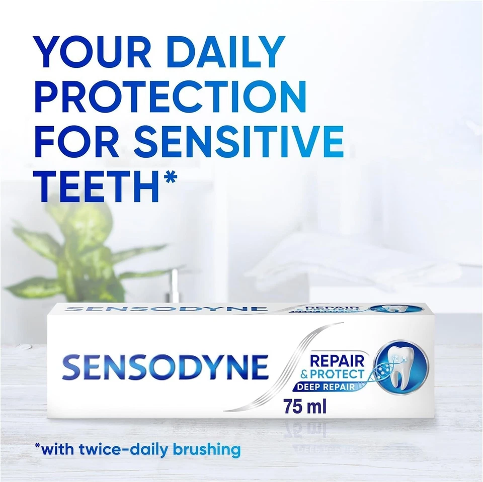 Sensodyne Repair &Protect Toothpaste with Novamin 75ML Stronger Repair Pack Of 4 - Image 3 of 4