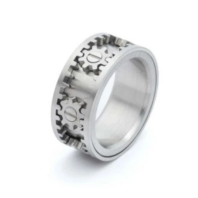 Kinekt Design Gear Ring - Stainless Steel - Original - Brand New