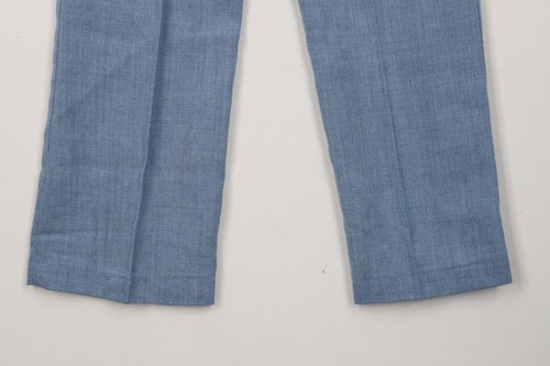 Vintage 70s Streetwear Toddler Boys 5T Wool Chambray Wide Leg Chino Pants USA - Picture 13 of 13