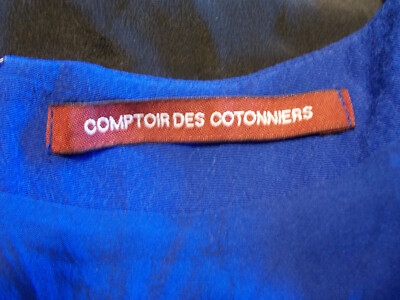 Robe Cocktail Comptoir Des Cotonniers Taille 38 Bleu Polyester Doublé - Occasion Très Bon état