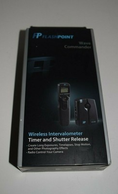 Wave Commander Wireless Intervalometer Flashpoint Timer Remote Shutter Release 840014107797 Ebay