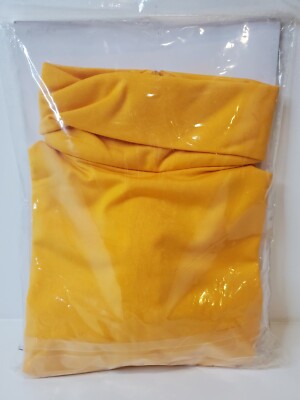 Kaynee Youth Long Sleeve Turtleneck - Yellow X-Large Jersey Knit Shirt