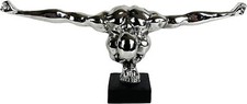 Urbalabs Saluting Man Minimalist Modern Home Silver Decor Table Top Abstract