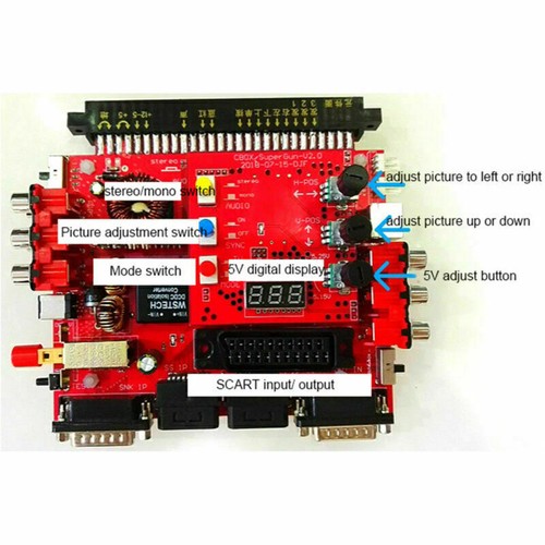 V2 Super Gun JAMMA CBOX Converter to SNK Joypad Saturn Joypad for Game Board New - Picture 4 of 9