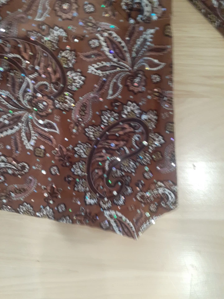 DE COLECCIÓN AÑOS 90 Y2K SIN LÍMITES ELÁSTICO HADAS GÓTICO LENTEJUELAS MANGA CAMPANA PAISLEY XS Foto 4 de 4