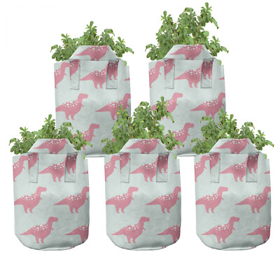 Dinosaurier 5er Set Stofftöpfe Stofftaschen Childish Trex Muster