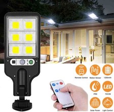 990000LM Solar Sensor Wall Sconce Garden Outdoor Porch Light With Remote Control
