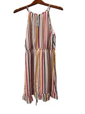 Francesca’s Women’s Wrapped Striped Dress NWT Size Large