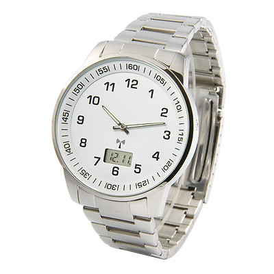 Elegante MARQUIS Herren Funkuhr mit fluoreszierenden Zeigern Armbanduhr 964.6008