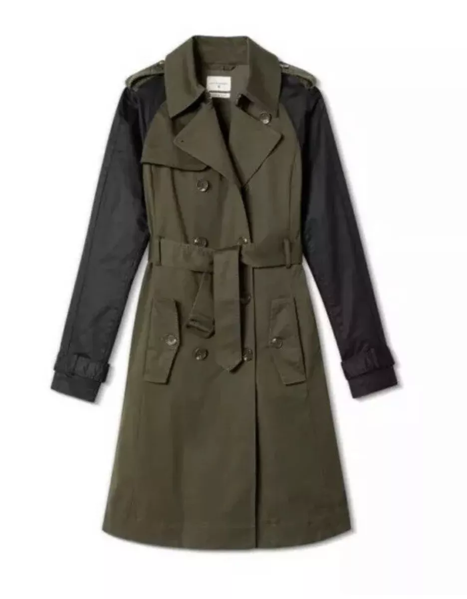 Target black trench deals coat