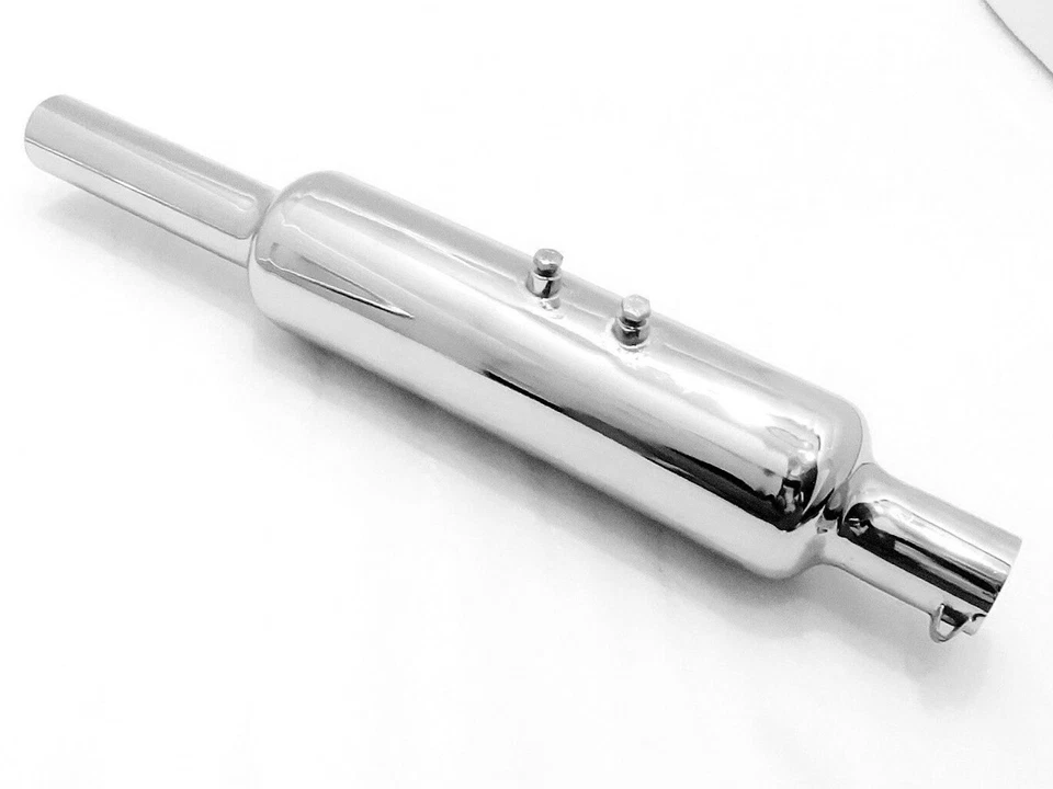 Compatible With Royal Enfield Bullet 500cc - Short Exhaust Silencer With Pipe - Image 3 of 4