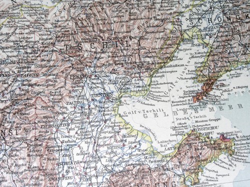 ORIGINAL VINTAGE KARTE DER MONGOLEI / CHINA RUSSLAND 1925 - Bild 11 von 12
