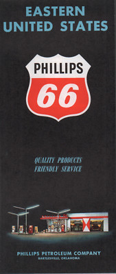 1960 Phillips 66 Road Map: Eastern United States NOS