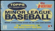 2011 Topps Minor League Baseball Factory Sealed Box